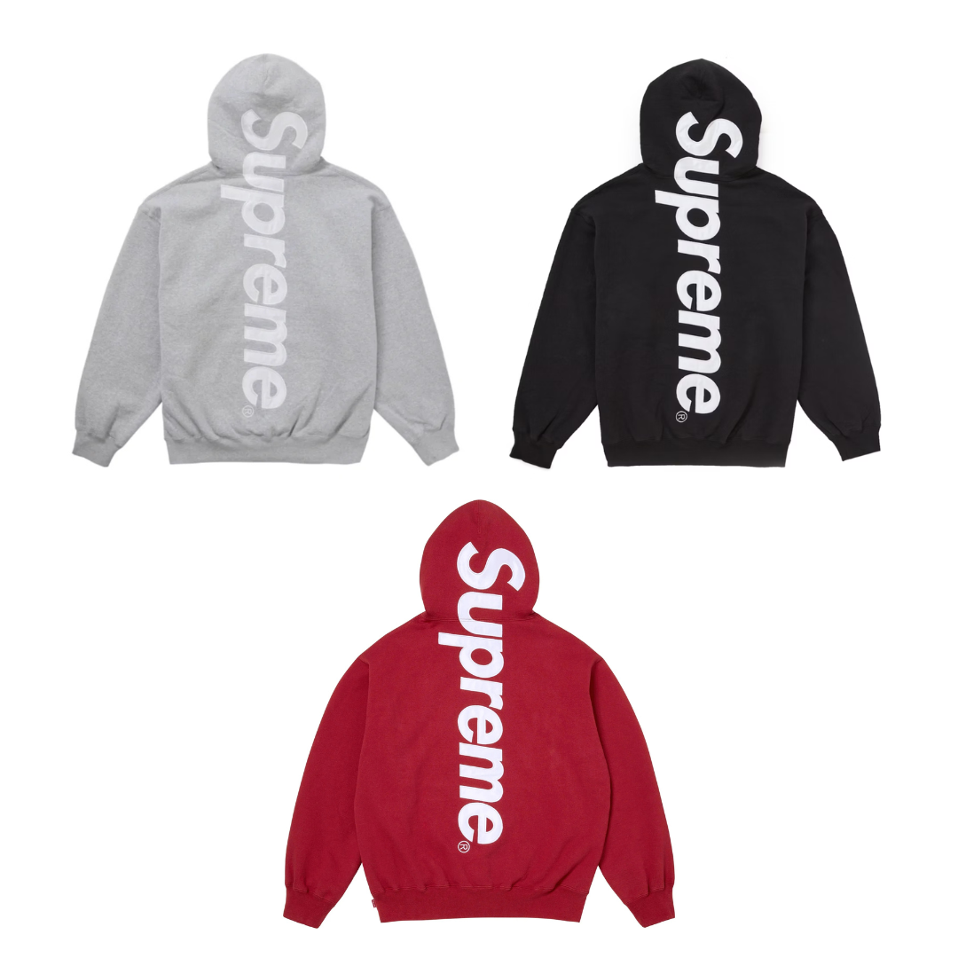 2x Satin Appliqué Hoodie