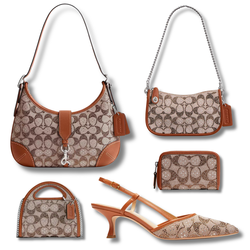 Coach Crystal Signature Jacquard BUNDLE